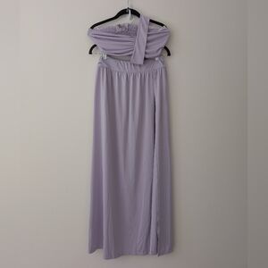 ASOS Lilac Two-Piece Swim Cover-Up Set - US Size 10 (Top) / US Size 8 (Skirt)
